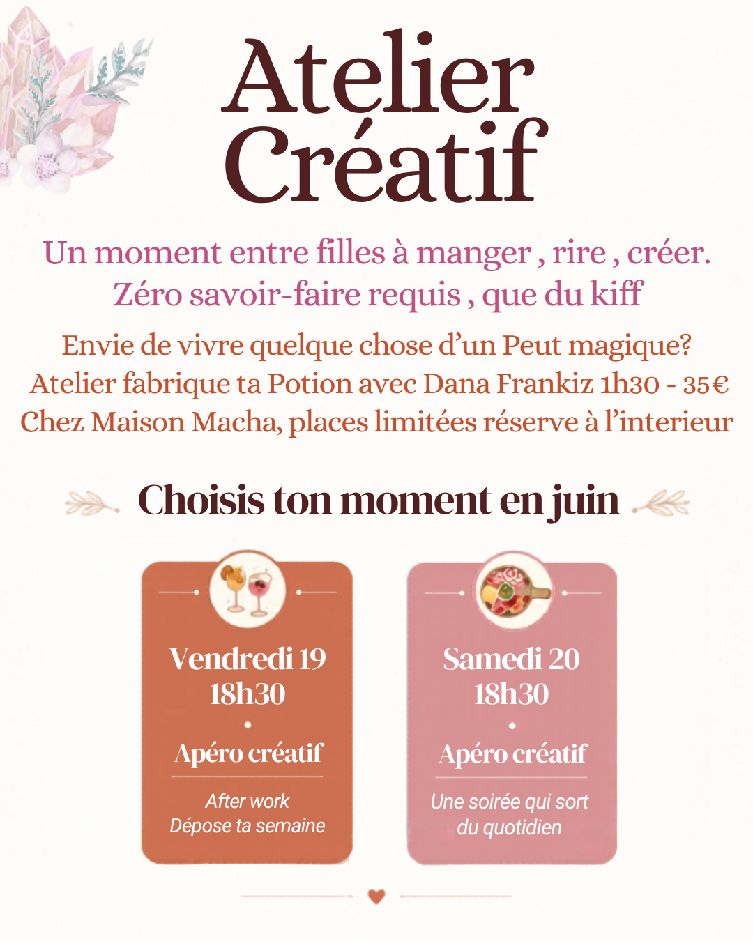 Atelier Créatif - Potion & Apéro